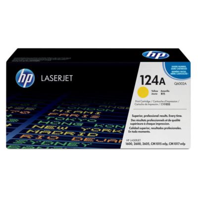 Hp 124A Toner, Yellow Single Pack, Q6002A Hp 124A Toner, Yellow Single Pack, Q6002A